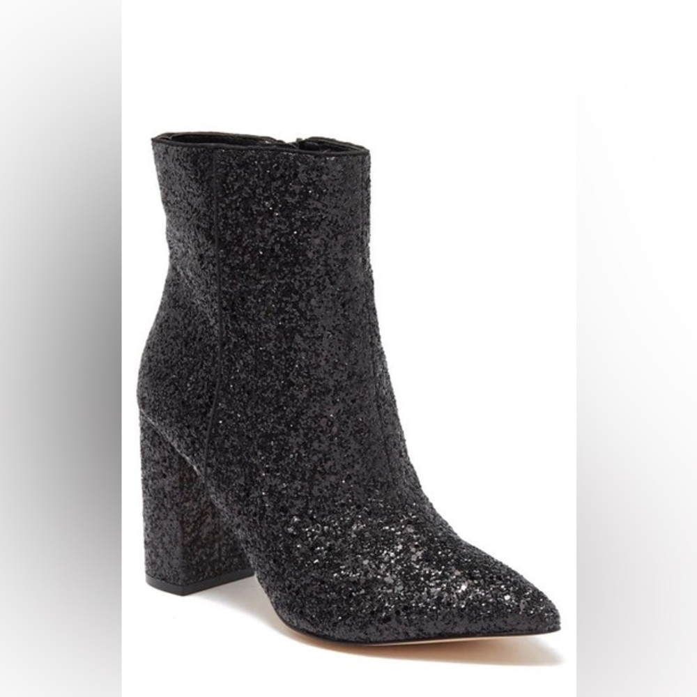 Abound Sparkle Black Booties, Size 7 W